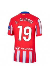 Atletico Madrid Julian Alvarez #19 Fotballdrakt Hjemme Klær 2024-25 Korte ermer